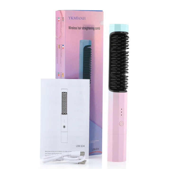 Wireless hair straightener