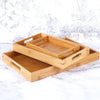 3pcs Bamboo Tea Tray