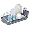 Aluminum plate drainer with tray